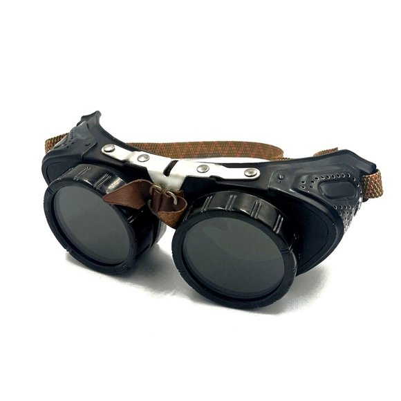 Antique Sellstrom Goggles Safety Glasses Vtg Old Rockabilly Dieselpunk Steampunk - Picture 1 of 5